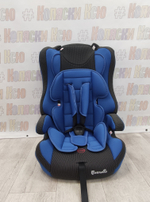 Автокресло детское Carmello группа 1/2/3 (9-36) 10 deep blue-black dot