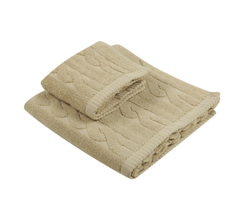 Элитные полотенца махровые Imperio кофе с молоком от Luxberry Португалия