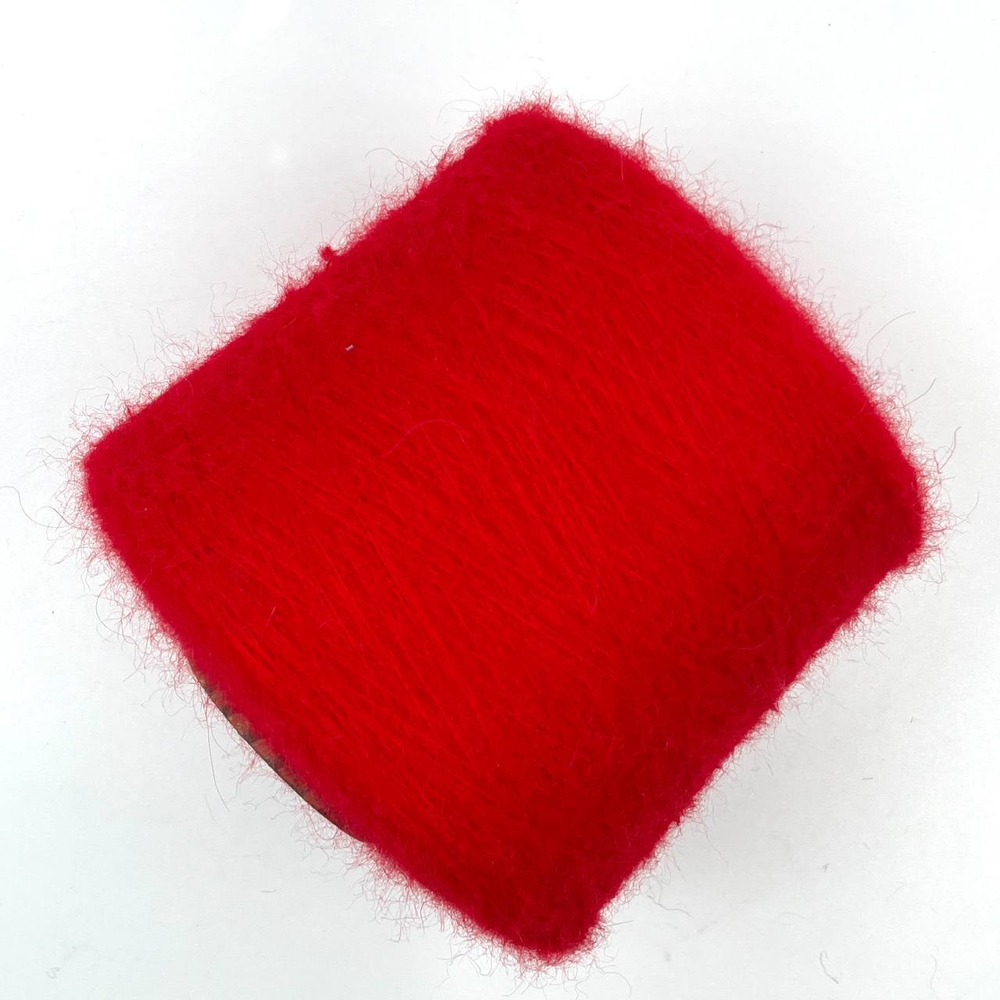 Кид-мохер 70%, шелк 18%, па 12%, 1000м/100г, алый