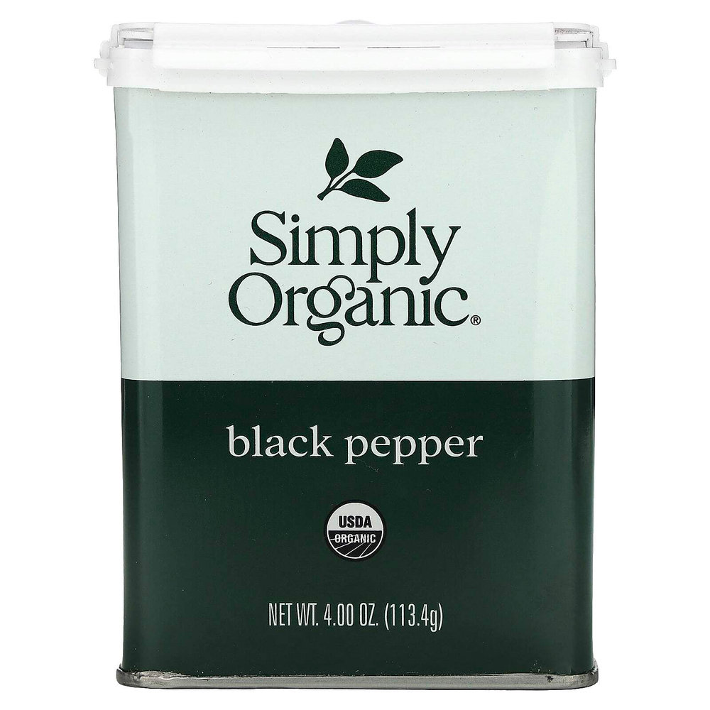Simply Organic, черный перец, 113,4 г (4 унции)