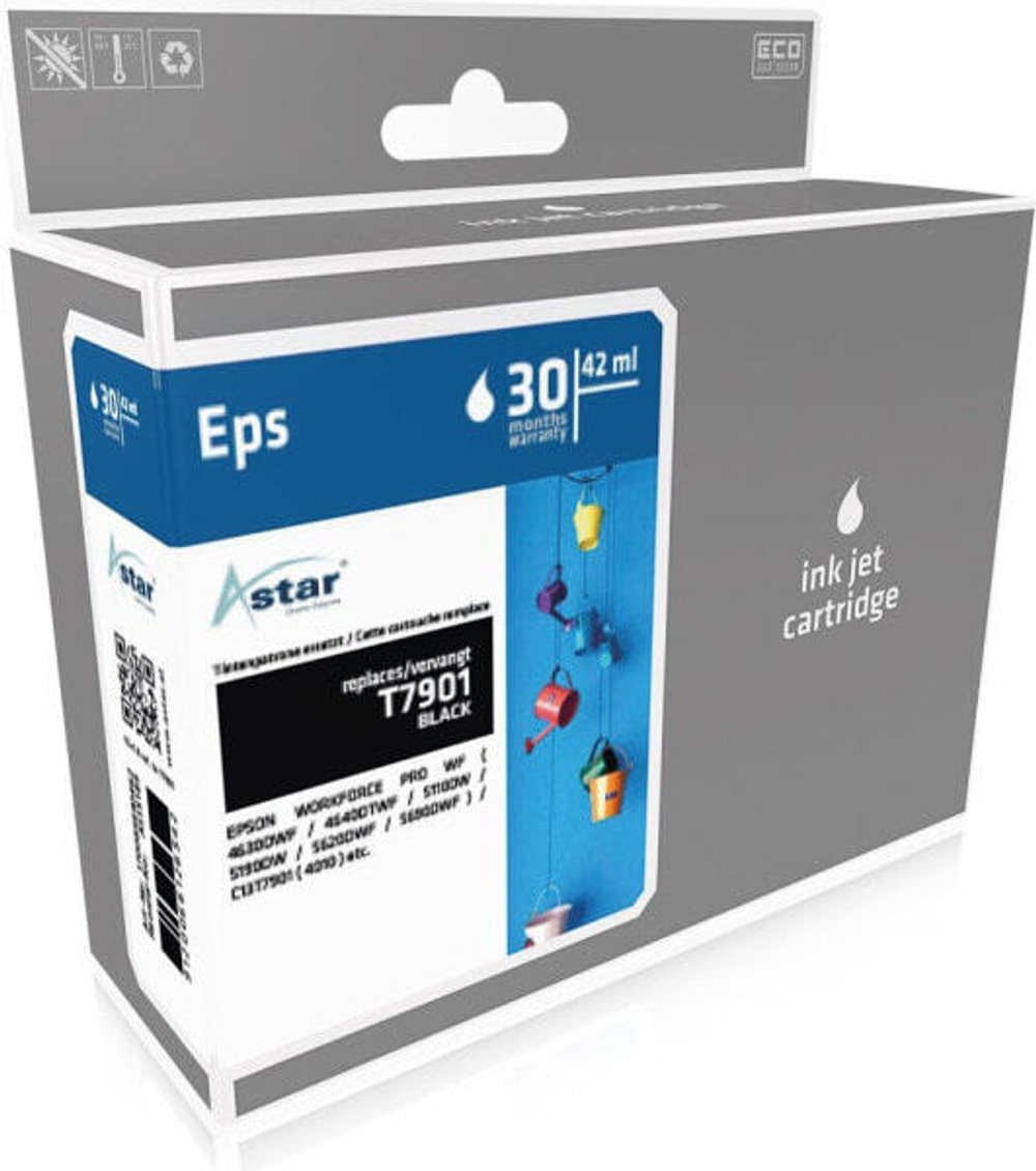 Картридж струйный черный 1 шт Astar AS15189