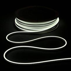 Односторонний гибкий Неон 8х16 мм., 1 метр, Белый 12В, IP65, Laitcom (FR-23512)