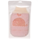 Мочалка - варежка для тела жёсткая «Premium - Lavita», цвет светло - розовый, 14*24см (ZIP пакет)