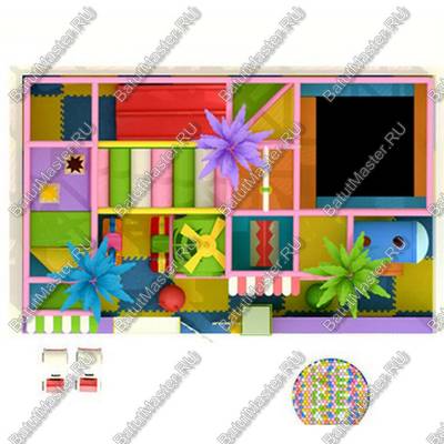 Детский игровой лабиринт «Вертолет в Батутово»