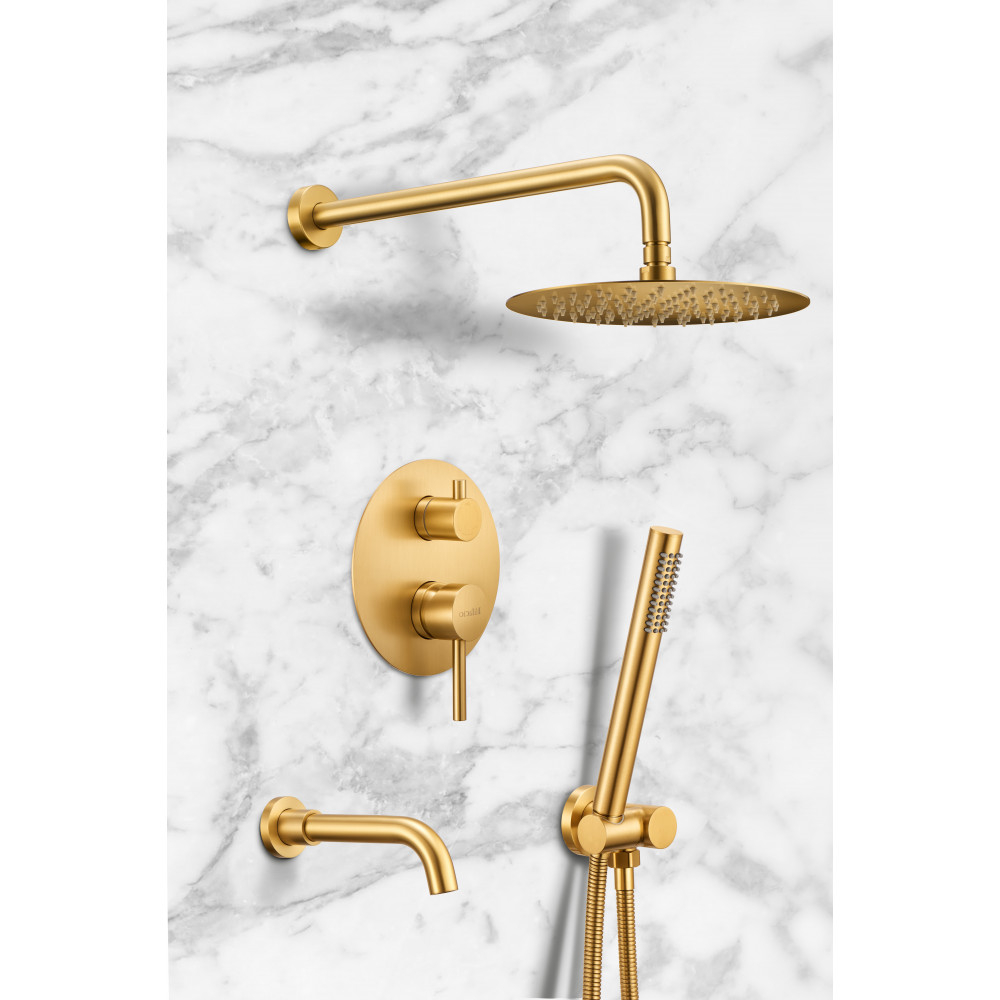 Душевая система встраиваемая Milacio Ultra MCU.150.GD золото