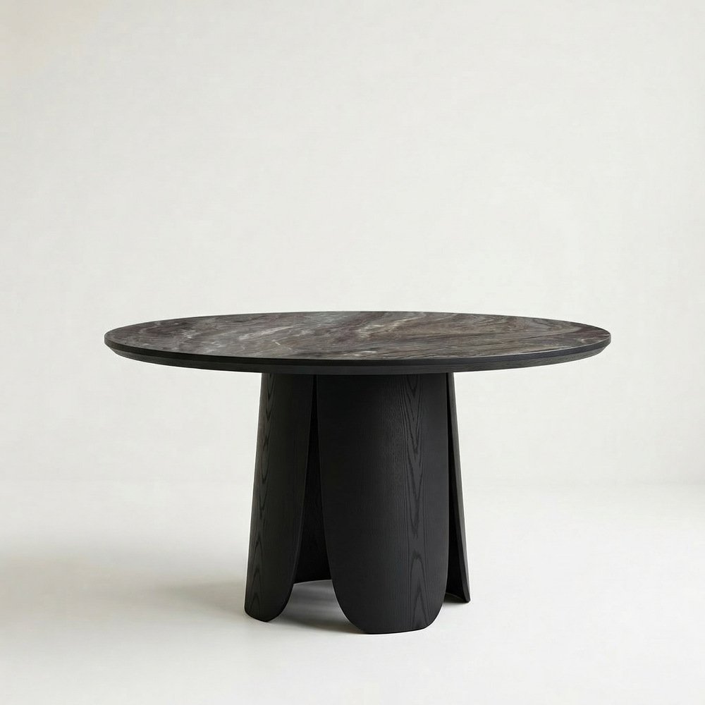 Дизайнерский стол BLOSSOM CERAMIC black