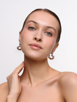 Серьги "Сrooked heart" Silver