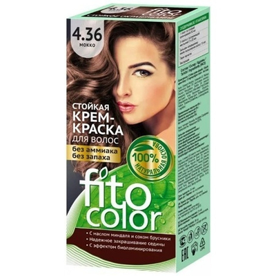 FITOCOLOR.Cтойкая крем-краска (мокко) 4.36