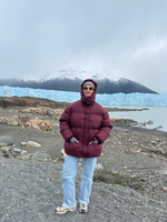 Пуховик Энни свекольный