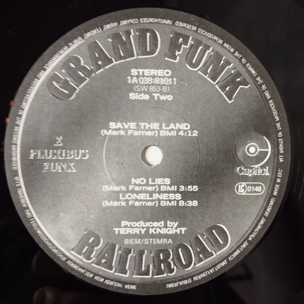 Винтажная виниловая пластинка LP Grand Funk Railroad E Pluribus Funk (Holland 1982)