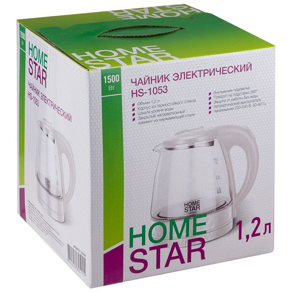 Чайник HOMESTAR HS-1053 белый (106464)