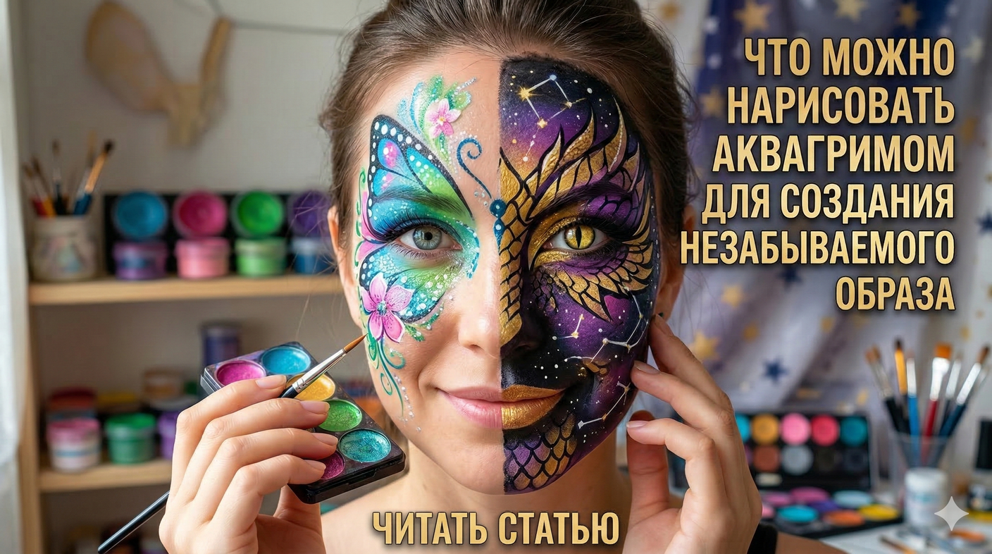 Что можно нарисовать аквагримом для создания незабываемого образа