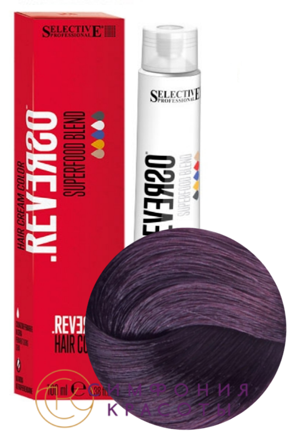 6.7 "Reverso Hair Color"Темный блонд фиолетовый 100мл
