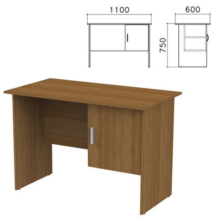 Стол письменный "Канц", 1100х600х750 мм, тумба с дверью, СК26.9