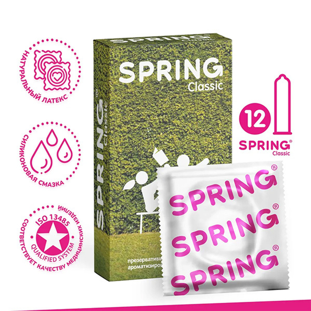 Классические презервативы Spring Classic 12шт
