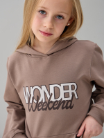 Детский костюм с брюками дКБ-32/кофе