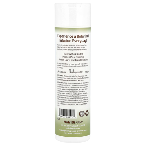 NutriBiotic, Everyday Clean, кондиционер, смесь растительных ингредиентов, 296 мл (10 жидк. унций)