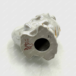 Фарфоровая статуэтка  Дракон. Фарфор, золочение. СССР. Вербилки. 1970г.