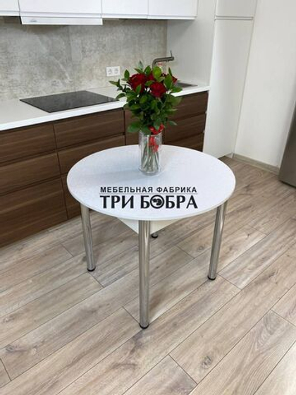 Стол круглый раздвижной "Белая Лоза"