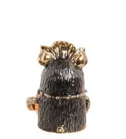 AM-1022 Фигурка «Колокольчик-Хавронья Буфетчица» (латунь, янтарь)