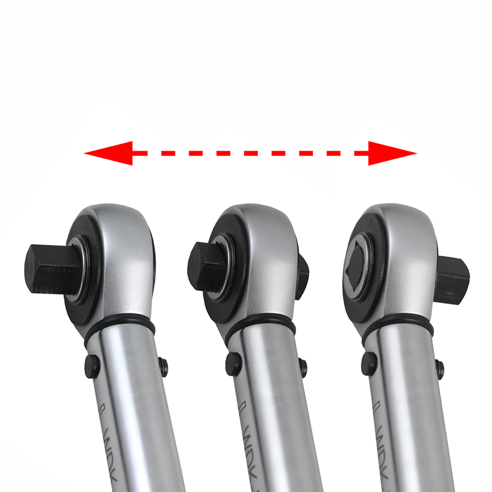 WDK-NX20210 Динамометрический ключ 20-210 Нм, трещотка с проходным приводным квадратом 1/2"