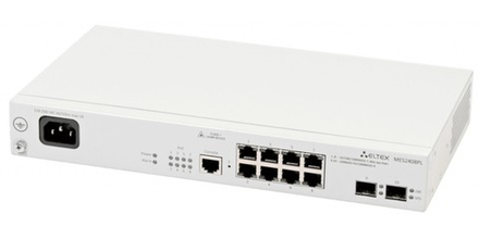 MES2408PL Eltex Коммутатор 8 портов 1G с PoE, 2x1G, 2xSFP, 220V AC