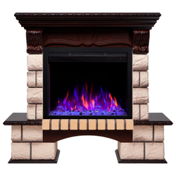 Электрокамин RealFlame Bolero 25,5 NT орех с очагом Saphir 25,5