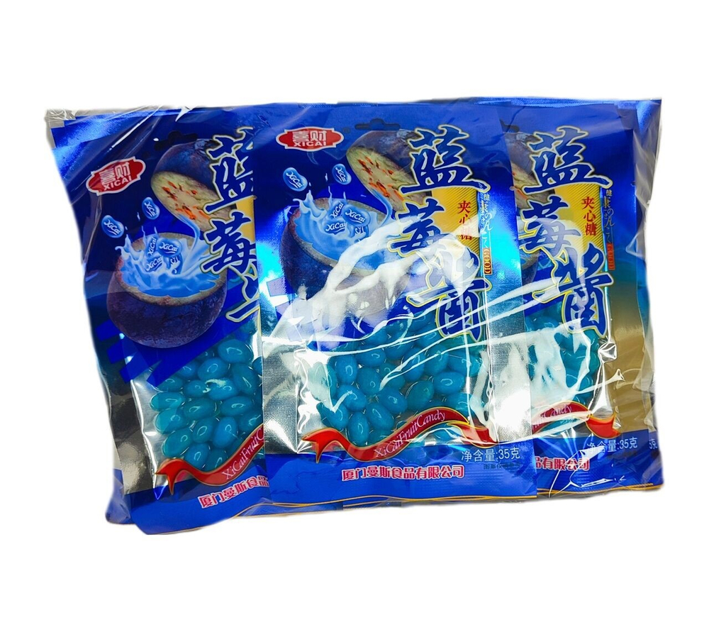 Жевательные конфеты XICAI CANDI вкус ЧЕРНИКА 30гр