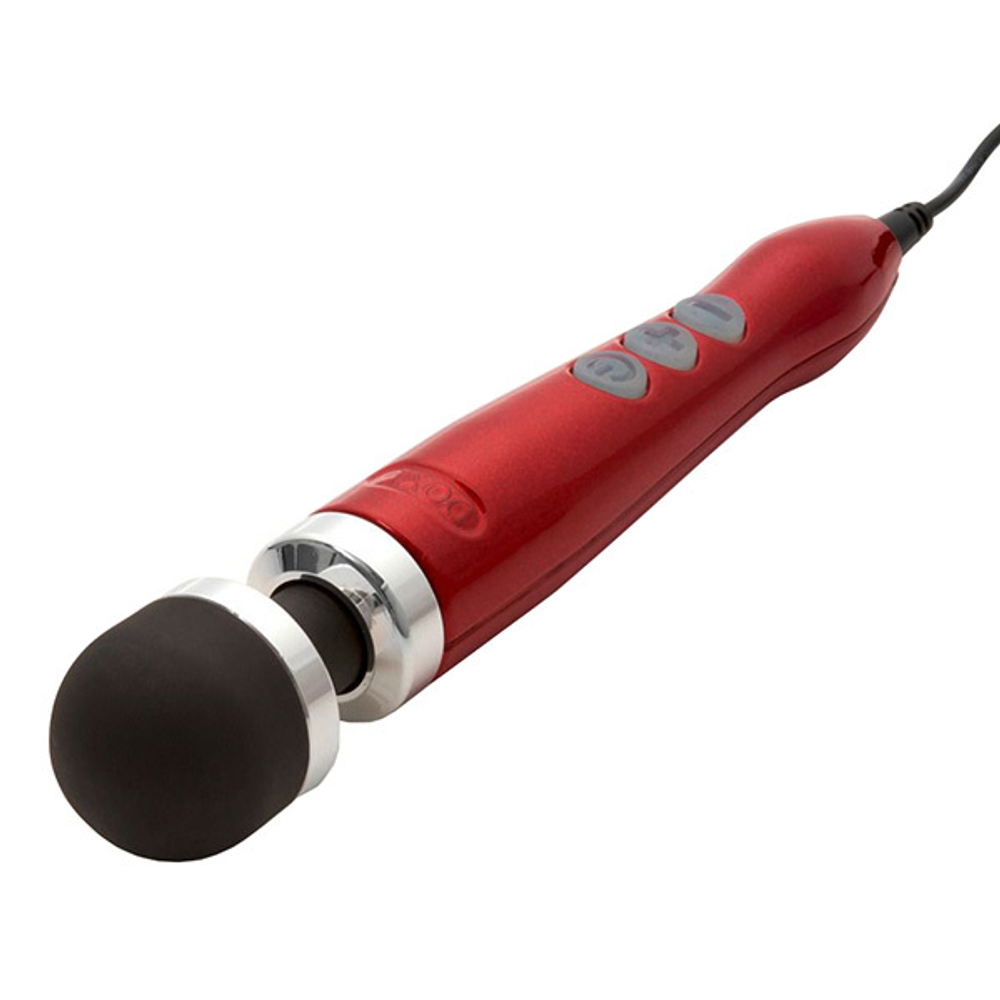 Красный вибратор-вонд 28см Doxy Die Cast 3 Extra Powerful Massage Wand Vibrator Candy Red