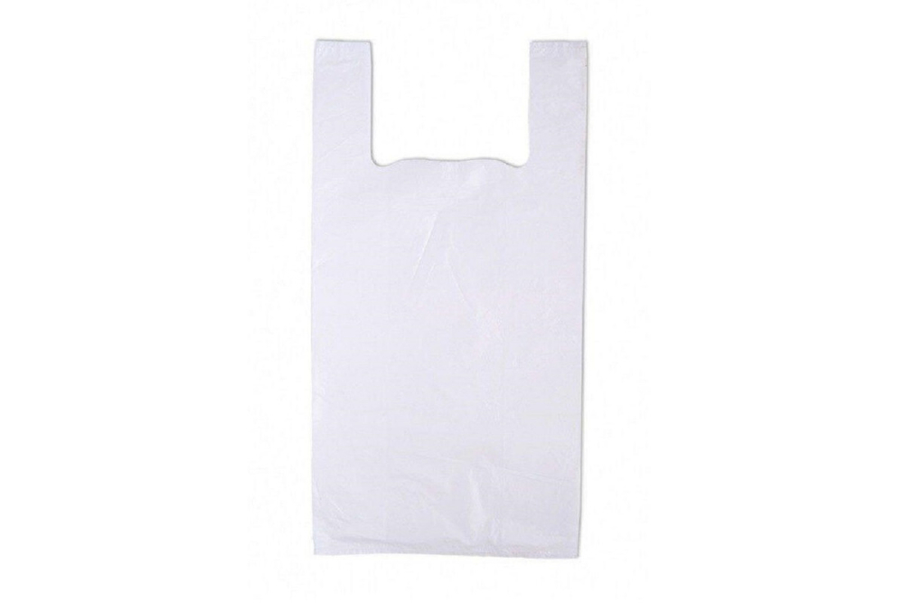 Пакет-майка ПНД 26+13*48 см, 10 мк, 100 шт. в упак, белый/30