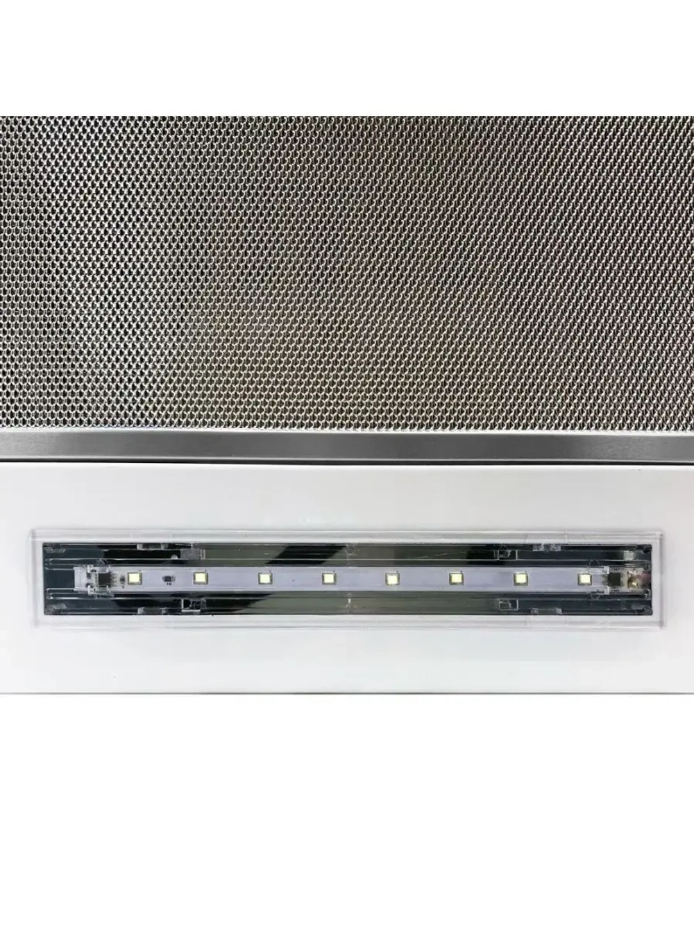 Встраиваемая вытяжка HKH-105 белая со стальной панелью