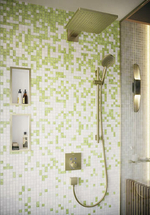 Смеситель для душа Hansgrohe ShowerSelect 15763140 с термостатом шлифованная бронза