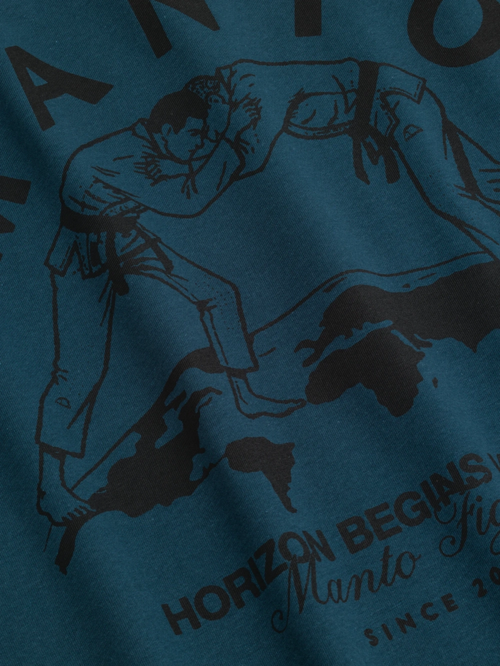 Футболка MANTO HORIZON - синяя