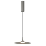 7038/12L HIGHTECH ODL25 000 серый/металл/акрил Подвесной светильник IP20 LED 12W 3000K AC90-260V SOMBRA