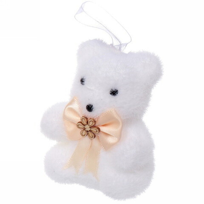 Елочные украшения «Медвежата» (набор 3 шт) 5*7 см, золото