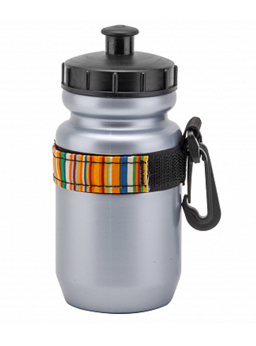 Фляга 200мл для воды мод. CB-1557В Co-UNION полиэтиленовая цвета в ассортименте, с карабином