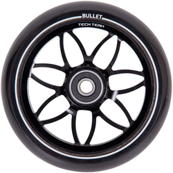 Комплект колёс TechTeam 110*24мм, Bullet, black