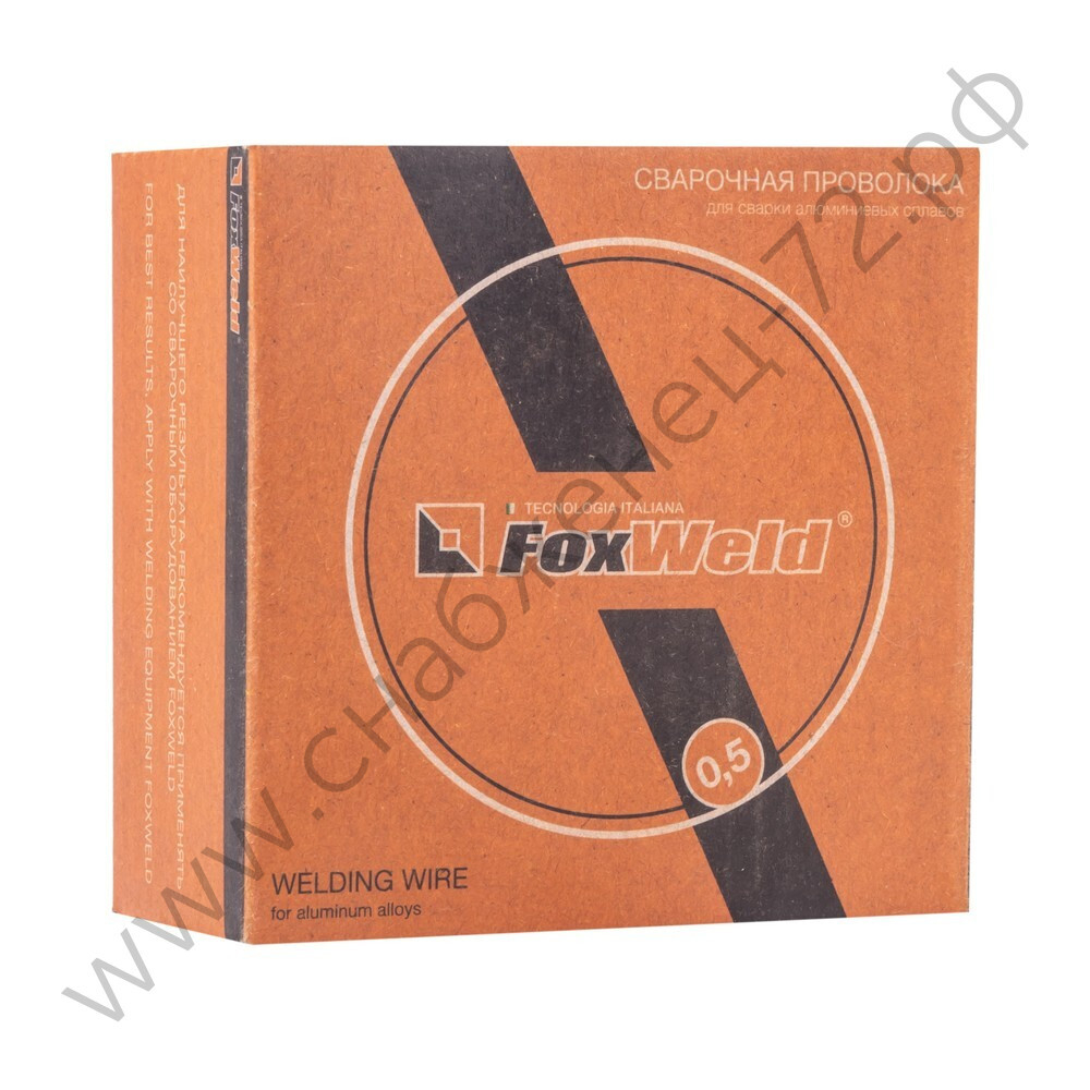 FoxWeld Проволока алюминиевая AL Mg 5 (Св-АМг5/ER-5356) д.1.0мм, 0,5кг D100 (пр-во FoxWeld/КНР)