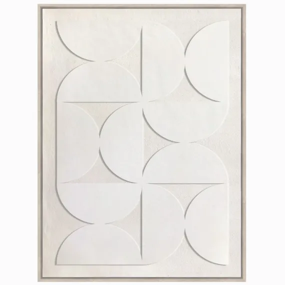 Постер Volumetric 100х75 см, 3D-фактура, бежевый