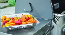 Перфорированный противень для овощей, морепродуктов, квадратный, 35х30х6.4 см, Weber