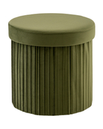 Пуф складной с ящиком Store Round травяной