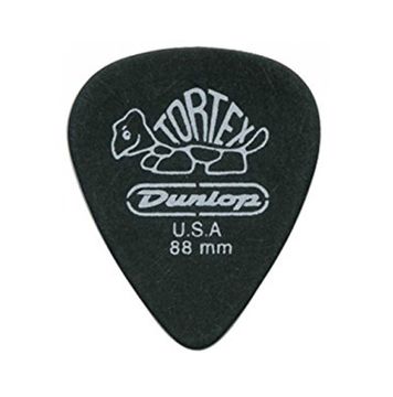 Медиаторы 12шт, 0,88мм, Dunlop 488P.88 Tortex Pitch Black Standard