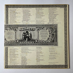 Винтажная виниловая пластинка LP Nazareth Rampant (Japan 1974) (No Obi) Light My Way