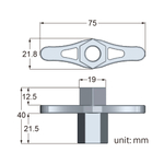 KUPO KS-1901 Stainless Steel T-Nut W/ M10 Thread. Барашковая гайка