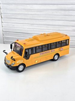 Игрушка машинка Автобус школьный со светом и звуком (202388599)