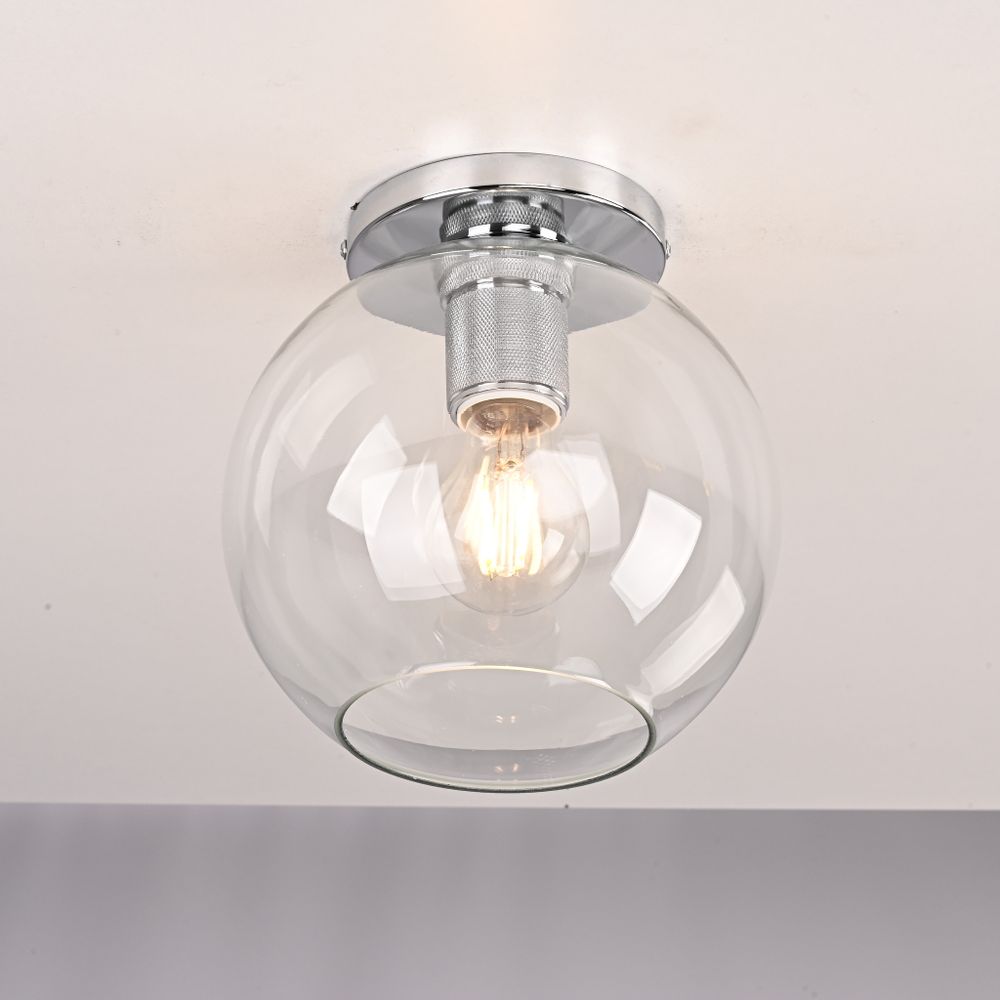 Потолочный Светильник Rh Utilitaire Globe Shade Flushmount By Imperiumloft