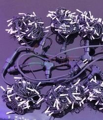 Светодиодный занавес 2*1 м, 220V., 200 разноцветных LED ламп, черный ПВХ, Beauty Led (PCL202-11-2M)