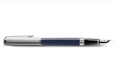 Перьевая ручка Waterman "Exception SE Deluxe Blue CT" синяя, перо:M , в подарочной упаковке.