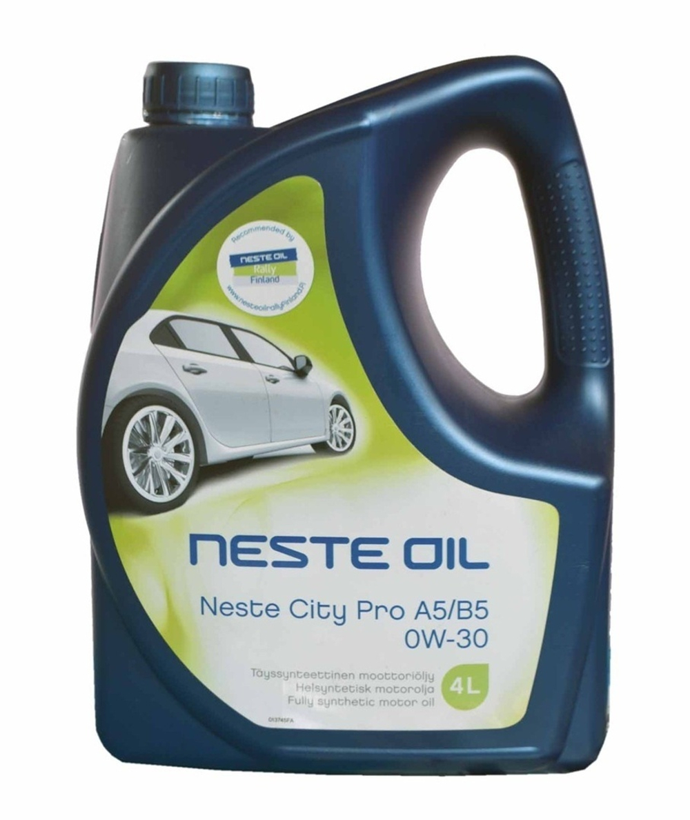 Масло моторное синтетическое Neste 013745 "CITY PRO A5/B5 0W-30", 4л