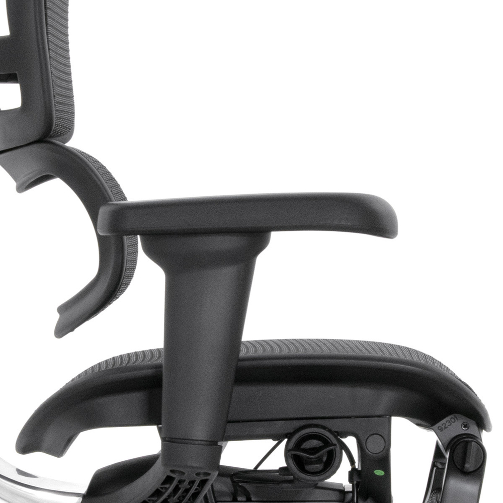 Кресло FALTO Ergohuman Ultra с подножкой ( чёрный каркас /сетка чёрный T-168-B1 Black )